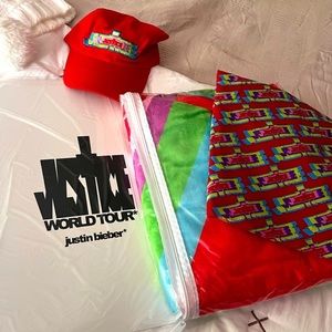 Exclusive VIP Justin Bieber justice tour blanket , never opened.